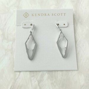 Kendra Scott • Elongated Abbie Silver Open Frame Earrings